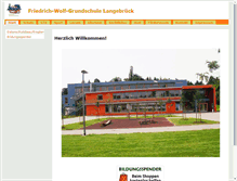 Tablet Screenshot of grundschule.langebrueck.de